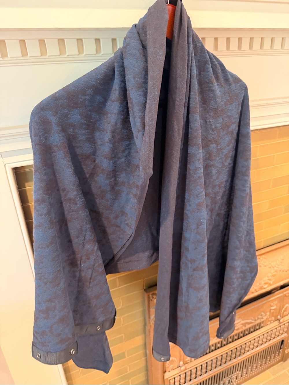 lululemon athletica Blue Textured Infinity Wrap Scarf